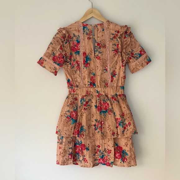 Walter Baker Pink Ivette Floral-print Broderie Anglaise Cotton Mini Dress - Picture 5 of 14